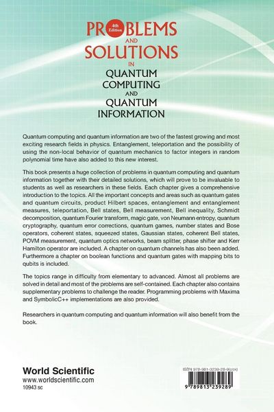 Produktbild: Prob & Sol Quantum Comp (4th Ed)