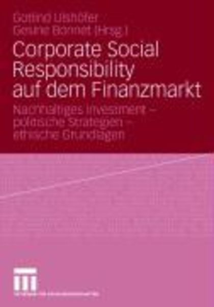 Corporate Social Responsibility auf dem Finanzmarkt