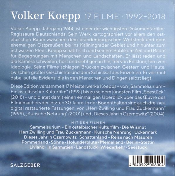 Produktbild: VOLKER KOEPP - 17 FILME 1992-2018 [17 DVDs]