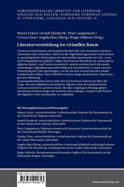 Produktbild: Literaturvermittlung im virtuellen Raum
