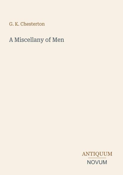 Produktbild: A Miscellany of Men