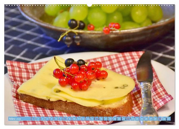 Produktbild: Brotzeit. Z&uuml;nftige Schmankerl der bayerischen Kultur (hochwertiger Premium Wandkalender 2026 DIN A2 quer), Kunstdruck in Hochglanz