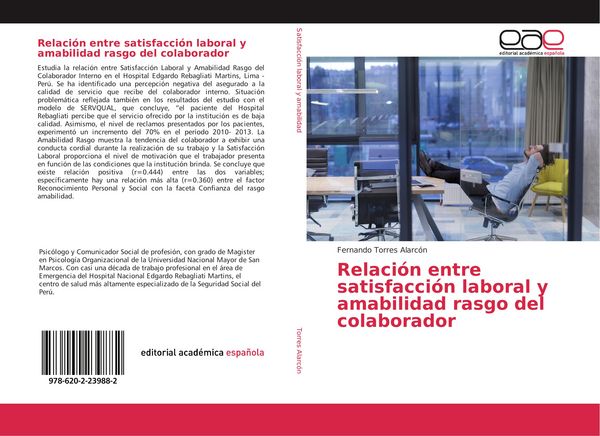 Produktbild: Relaci&oacute;n entre satisfacci&oacute;n laboral y amabilidad rasgo del colaborador