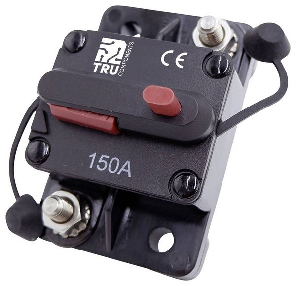Produktbild: TRU COMPONENTS TC-13596604 Sicherungsautomat 150A Schwarz 1St.