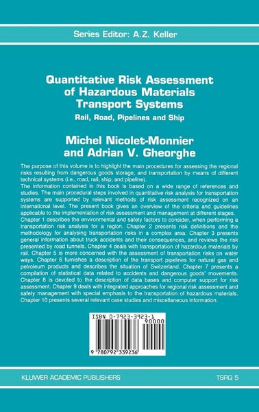 Produktbild: Quantitative Risk Assessment of Hazardous Materials Transport Systems
