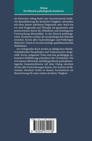 Produktbild: Die klinisch-pathologische Konferenz