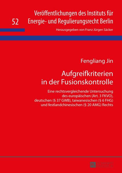 Produktbild: Aufgreifkriterien in der Fusionskontrolle