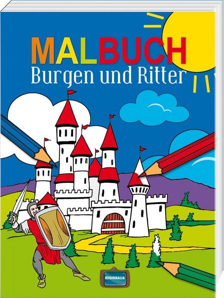 Produktbild: Malbuch Burgen und Ritter