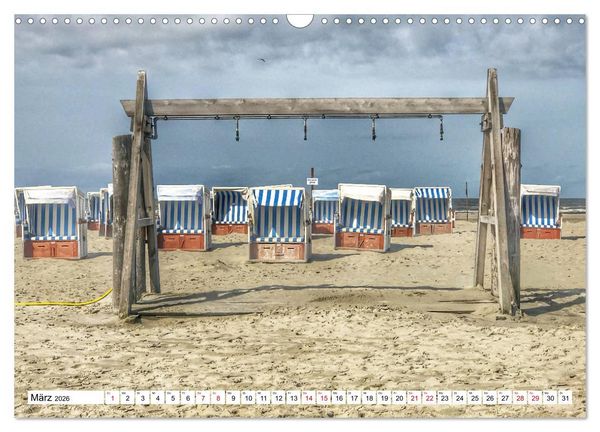 Produktbild: Impressionen aus Sankt Peter-Ording (Wandkalender 2026 DIN A3 quer), CALVENDO Monatskalender
