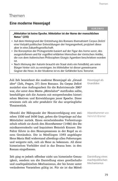 Produktbild: Lekt&uuml;rehilfen Juli Zeh, Corpus Delicti. Ein Prozess