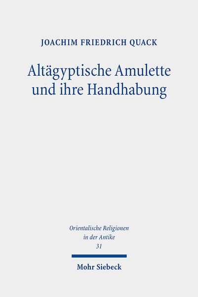 Produktbild: Alt&auml;gyptische Amulette und ihre Handhabung