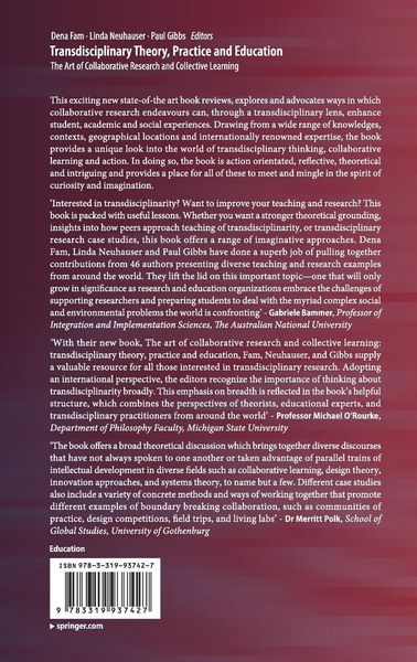 Produktbild: Transdisciplinary Theory, Practice and Education