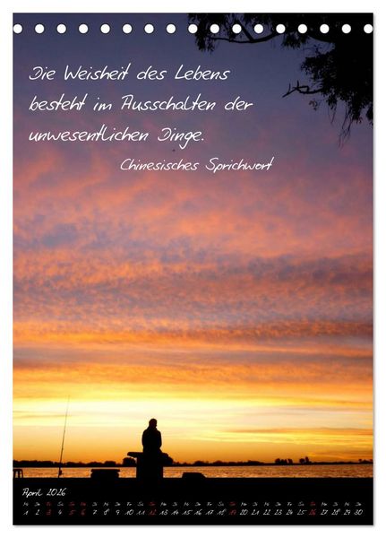 Produktbild: Asiatische Weisheiten (Tischkalender 2026 DIN A5 hoch), CALVENDO Monatskalender