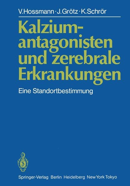 Produktbild: Kalziumantagonisten und zerebrale Erkrankungen