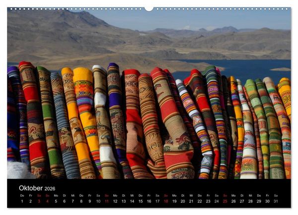 Produktbild: Peru &ndash; unterwegs (Wandkalender 2026 DIN A2 quer), CALVENDO Monatskalender