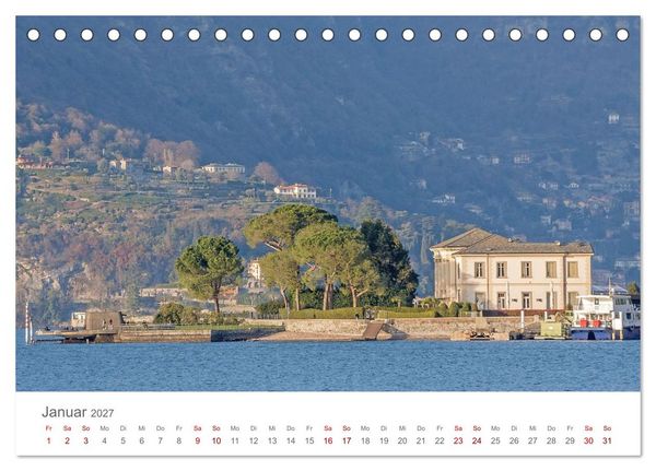 Produktbild: Como und der Comer See (Tischkalender 2027 DIN A5 quer), CALVENDO Monatskalender
