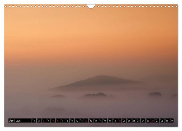 Produktbild: Lichtstimmungen Th&uuml;ringen - Eine Reise von Morgens bis Abends (Wandkalender 2026 DIN A3 quer), CALVENDO Monatskalender