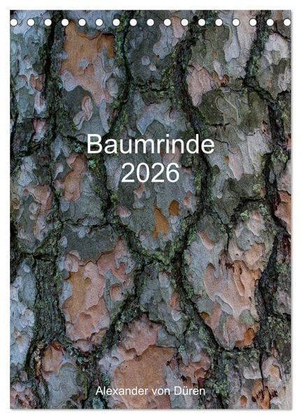 Produktbild: Baumrinde 2026 (Tischkalender 2026 DIN A5 hoch), CALVENDO Monatskalender