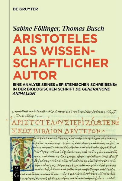 Produktbild: Aristoteles als wissenschaftlicher Autor