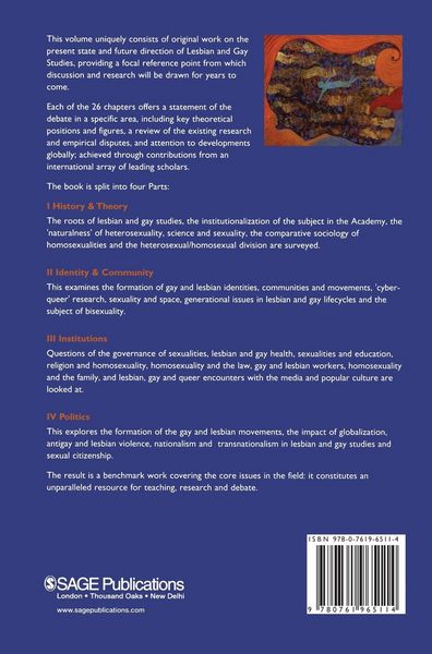 Produktbild: Handbook of Lesbian and Gay Studies