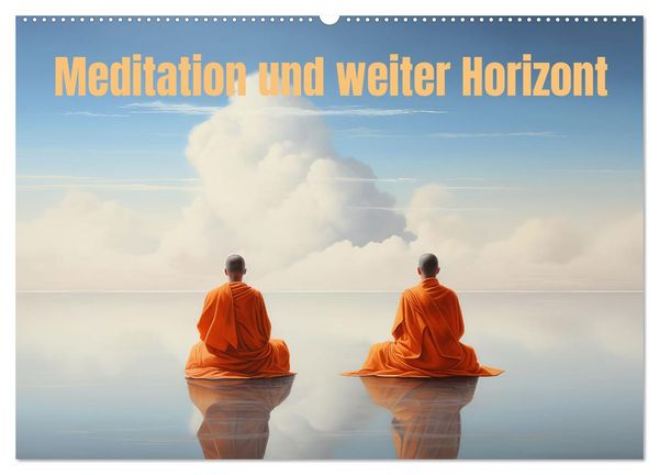 Meditation und weiter Horizont (Wandkalender 2025 DIN A2 quer), CALVENDO Monatskalender