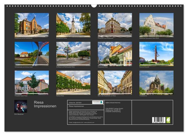 Produktbild: Riesa Impressionen (Wandkalender 2026 DIN A2 quer), CALVENDO Monatskalender