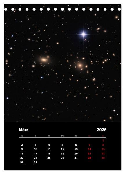Produktbild: Das Universum (Tischkalender 2026 DIN A5 hoch), CALVENDO Monatskalender