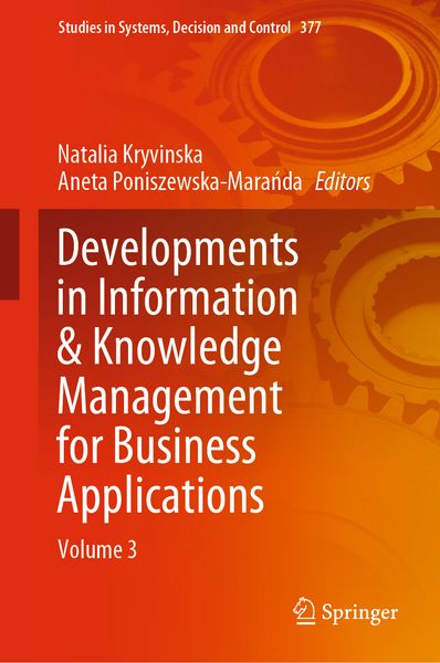Produktbild: Developments in Information & Knowledge Management for Business Applications