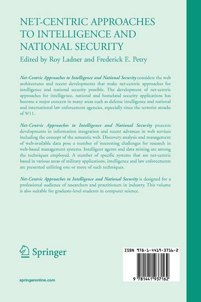 Produktbild: Net-Centric Approaches to Intelligence and National Security