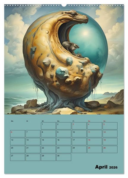 Produktbild: Surreale Fantasiewelten (hochwertiger Premium Wandkalender 2026 DIN A2 hoch), Kunstdruck in Hochglanz