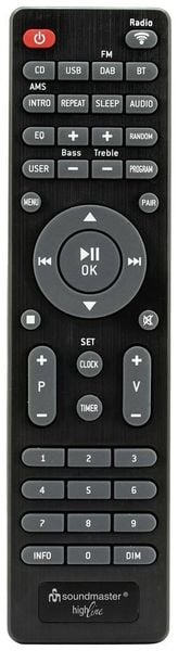 Produktbild: Soundmaster CD-Player Silber Internetradio, DAB+, WLAN, USB, Inkl. Lautsprechern