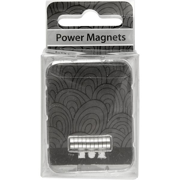 Produktbild: Creativ Company Power-Magnet Scheiben, rund, D 5 mm, Dicke 2 mm, 10er Set