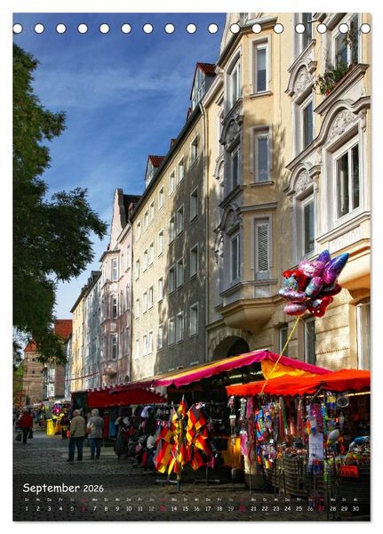 Produktbild: Schwabenmetropole Augsburg (Tischkalender 2026 DIN A5 hoch), CALVENDO Monatskalender
