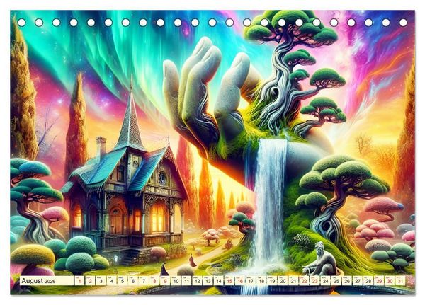 Produktbild: Nature Genesis - The hand of life (Desk Calendar 2026 DIN A5 landscape), CALVENDO 12 Month DeskCalendar
