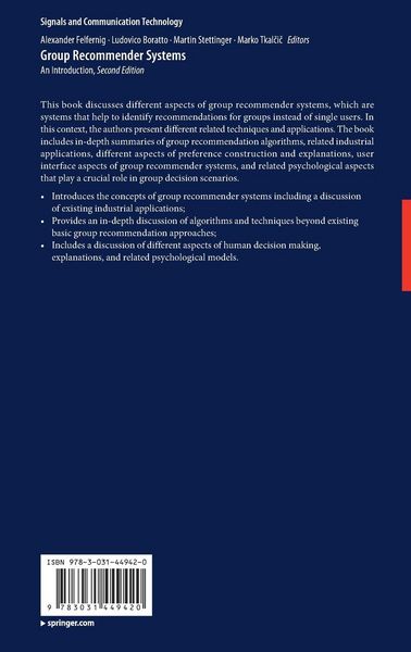 Produktbild: Group Recommender Systems