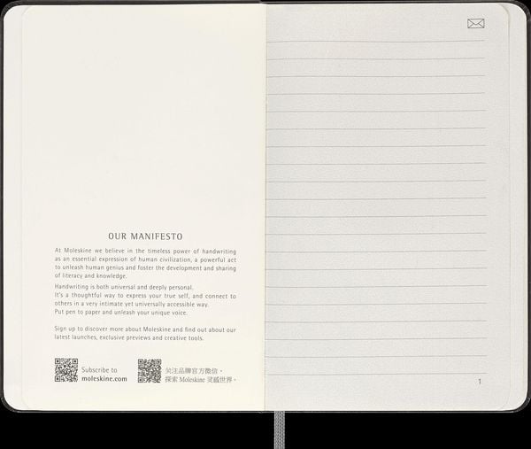 Produktbild: Moleskine Smart Notebook, Pocket, Ruled, Black, Hard Cover (3.5 x 5.5)
