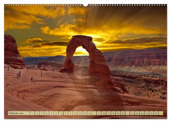 Produktbild: Nationalparks der USA - atemberaubend sch&ouml;n (hochwertiger Premium Wandkalender 2026 DIN A2 quer), Kunstdruck in Hochglanz