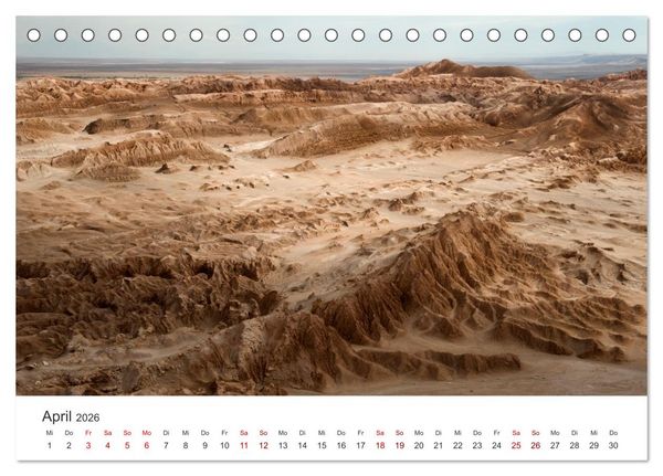 Produktbild: Die Farben der Anden - Argentinien und Chile (Tischkalender 2026 DIN A5 quer), CALVENDO Monatskalender