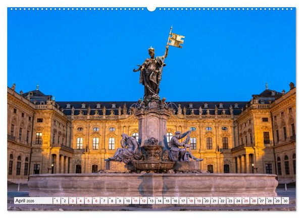 Produktbild: W&uuml;rzburg - Bayern (Wandkalender 2026 DIN A2 quer), CALVENDO Monatskalender