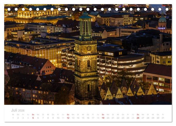 Produktbild: Hannover bei Nacht (Tischkalender 2026 DIN A5 quer), CALVENDO Monatskalender