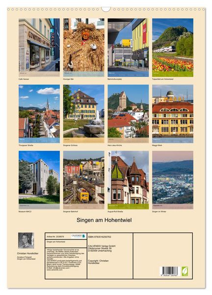 Produktbild: Singen am Hohentwiel (Wandkalender 2026 DIN A2 hoch), CALVENDO Monatskalender