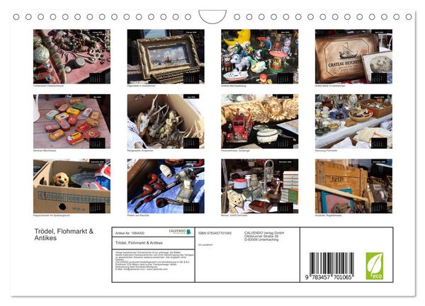 Produktbild: Tr&ouml;del, Flohmarkt & Antikes (Wandkalender 2026 DIN A4 quer), CALVENDO Monatskalender