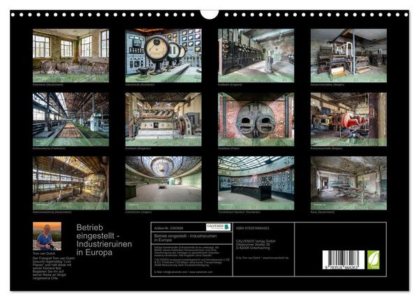 Produktbild: Betrieb eingestellt - Industrieruinen in Europa (Wandkalender 2026 DIN A3 quer), CALVENDO Monatskalender