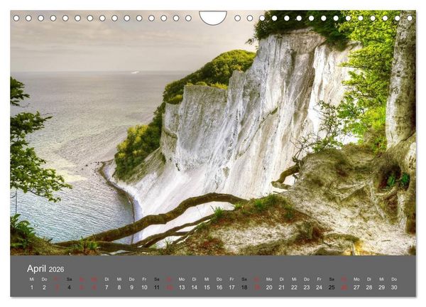 Produktbild: Naturwunder M&ouml;ns Klinten (Wandkalender 2026 DIN A4 quer), CALVENDO Monatskalender