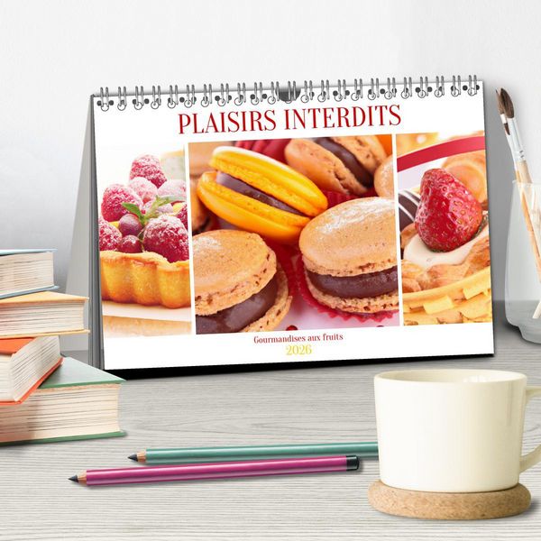 Produktbild: Plaisirs interdits (Calendrier de bureau 2026 DIN A5 vertical), CALVENDO calendrier mensuel