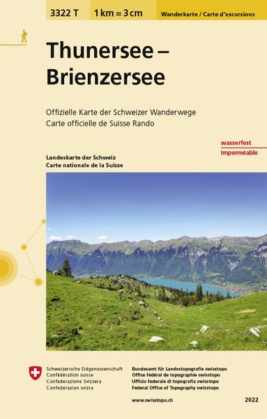 Swisstopo 1 : 33 333 Thunersee Brienzersee, Sonstige von , Swisstopo, 9783302333229