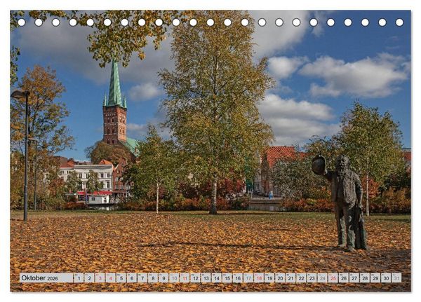 Produktbild: Hansestadt L&uuml;beck (Tischkalender 2026 DIN A5 quer), CALVENDO Monatskalender