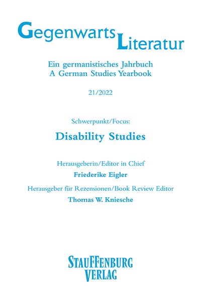 Produktbild: Gegenwartsliteratur. Ein Germanistisches Jahrbuch /A German Studies Yearbook / 21/2022
