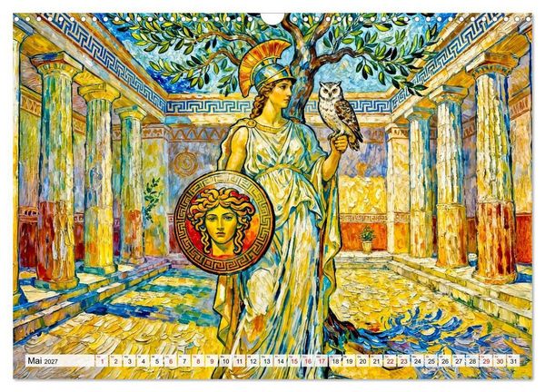 Produktbild: Die G&ouml;tter des Olymps - Die G&ouml;tter der Antike in epischen Bildern (Wandkalender 2027 DIN A3 quer), CALVENDO Monatskalender