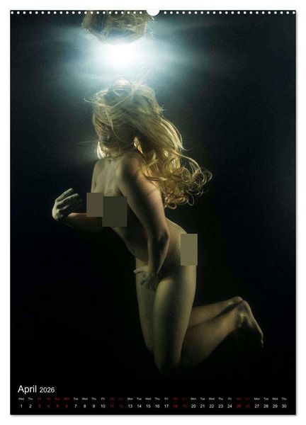 Produktbild: Underwater Erotic Shapes (High Quality Premium Wall Calendar 2026 DIN A2 portrait),CALVENDO 12 Month Wall Calendar